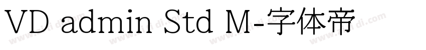 VD admin Std M字体转换